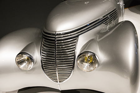 auto, 1938 hispano-suiza h6b Xenie, Art deco, automobil, Luxusní, světlomet, chrom