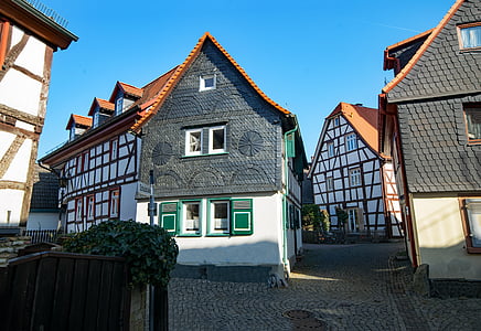 Oberursel, Hessen, Tyskland, gamle bydel, bandagist, fachwerkhaus, Steder af interesse