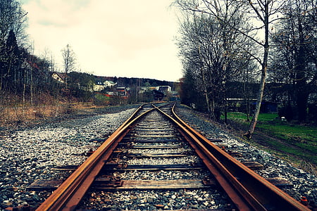 track, seemed, train, railroad track, railway, railroad tracks, junction