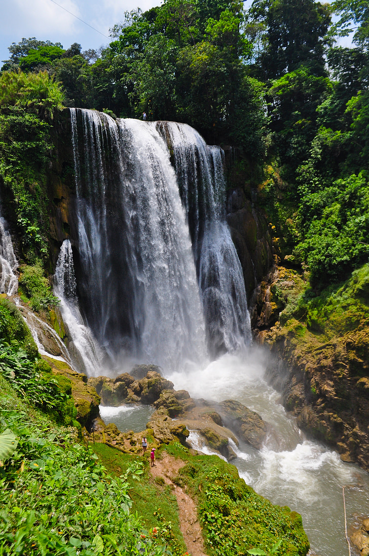 paesaggio, cataratta, fiume, acqua, foreste, Honduras, cascata
