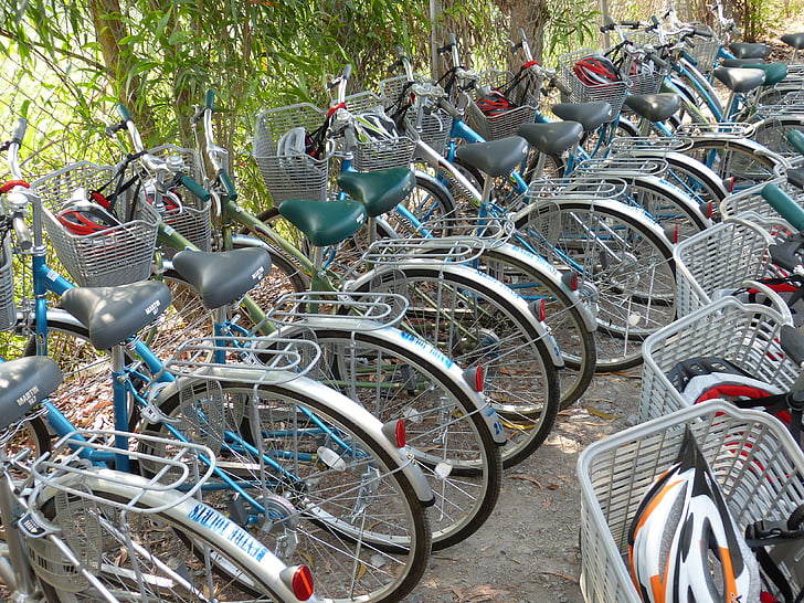 Vietnam, Mekong delta, kolo, kolo, kolesa, kolesarjenje, kolesar