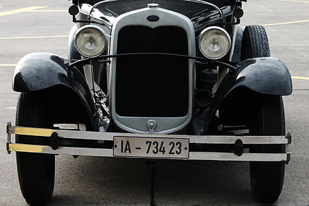 oldtimer, avto, star avto, obsevati z reflektorsko lučjo, Ford, avto, prevoz