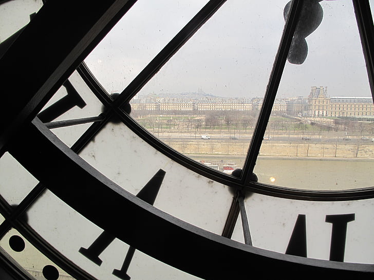 Paris, Orsay, Musée, vue d’ensemble, horloge