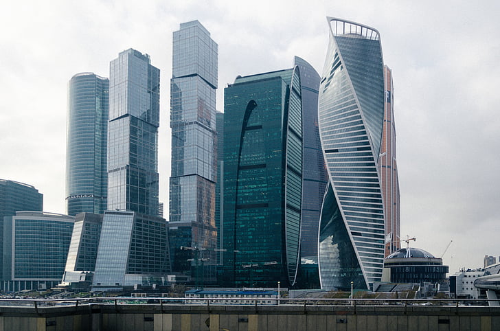 Moskva city, Moskva, Ryssland, staden, skyskrapa, skyskrapor, tornet