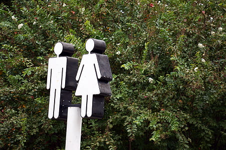 restroom, sign, restroom sign, symbol, toilet, male, female