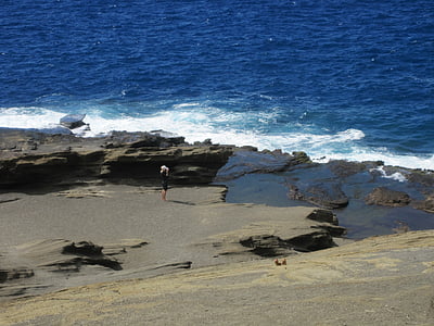 hawaii, island, sea, coast, beach, stones, ocean
