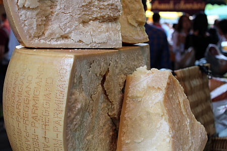 сыр, Пармезан, сыр колесо, рынок, сыр пармезан, питание, вкусный