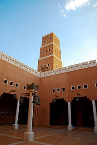 casa de barro, antiguo, Arabia Saudí, tradicional, barro
