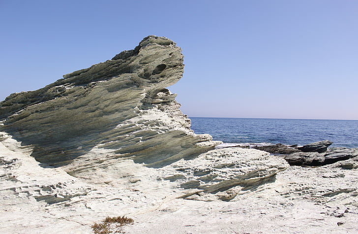 della Corsica, spiaggia, lato, paesaggio, calcare, Roche, mare
