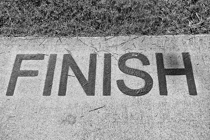 finish, end, completed, completion, finishing, stop, sign