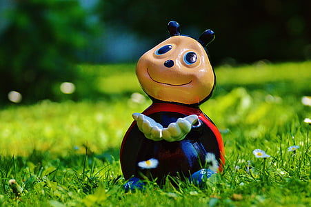 Ladybug, figur, morsom, Lucky ladybug, farge, søt, fargerike