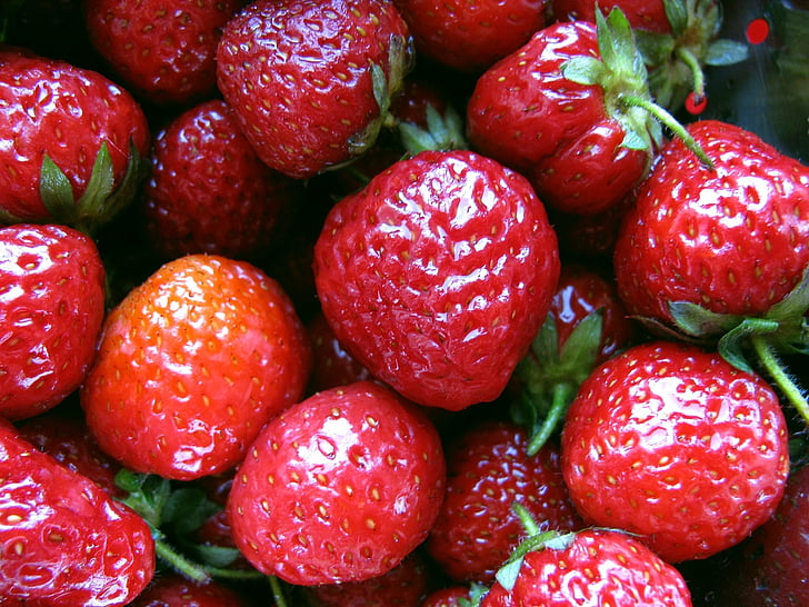 puu, kevadel, maasikas, toidu, värskuse, punane, orgaaniliste