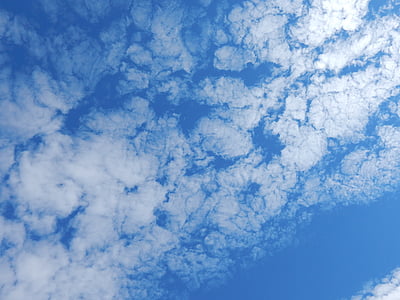 bulut, gökyüzü, mavi, gökyüzü bulutlar, Mavi gökyüzü bulutlar, doğa, Yaz