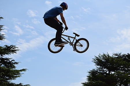 bike, stunt, air, trick, danger, bicycle, style