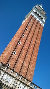 klocktornet i san marco, Venedig, Italien
