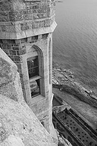 Castillo, Monte de San Miguel, mar, Isla, Turismo, Europa, punto de referencia