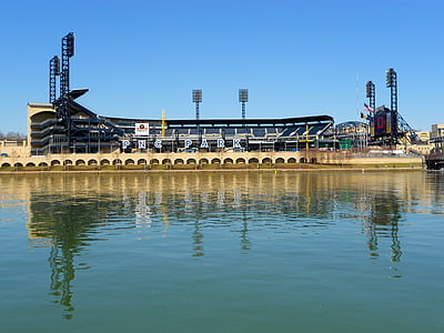 PNC park, Pittsburgh, Pensilvânia, basebol, Estádio, local de encontro, cidade