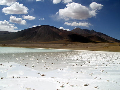 пустыня, Чили, соляной коркой, Соль, сухой, Горячие, Соленое озеро