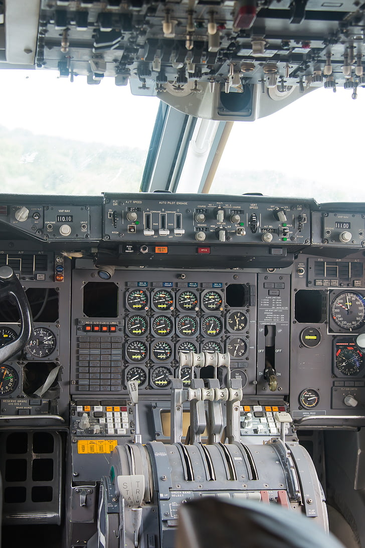 cabina, aeronaus, instruments de, volar, l'aviació, màquina, instruments de mesura