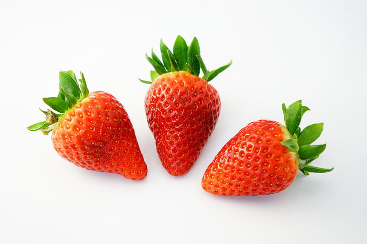fraises, Sweet, rouge, délicieux, mûres, fruité, fruits