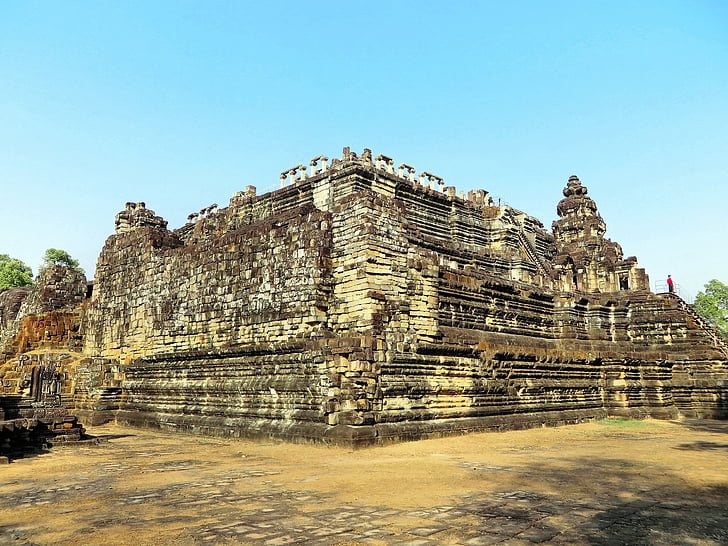 Cambodja, Angkor, Tempel, baphuong, ruïnes, religie, religieuze