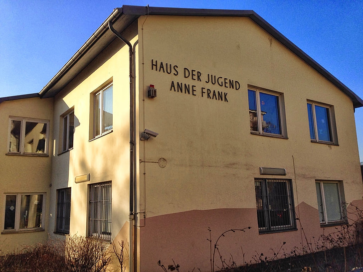 building, germany, anne frank, childhood home, memory, history, the jews