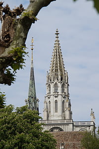 Münster, Constance, templom, Steeple, torony, istentiszteleti, hisz