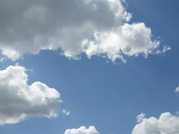 nuages, Sky, bleu, skycap, Hampshire, lumière, nuageux