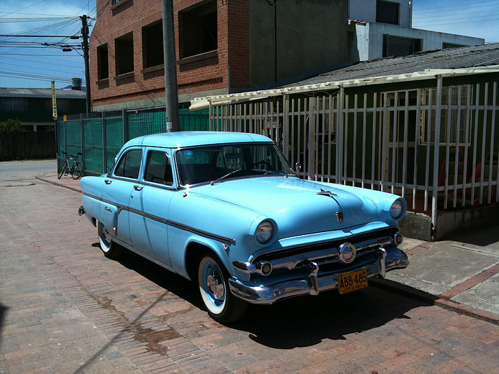 biler, gammelmodig, Vintage, liten bil