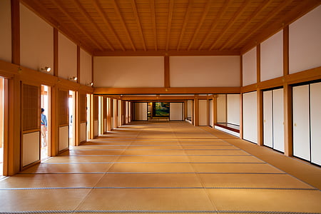 japonščina, notranjost, azijske, prostor, hiša, domov