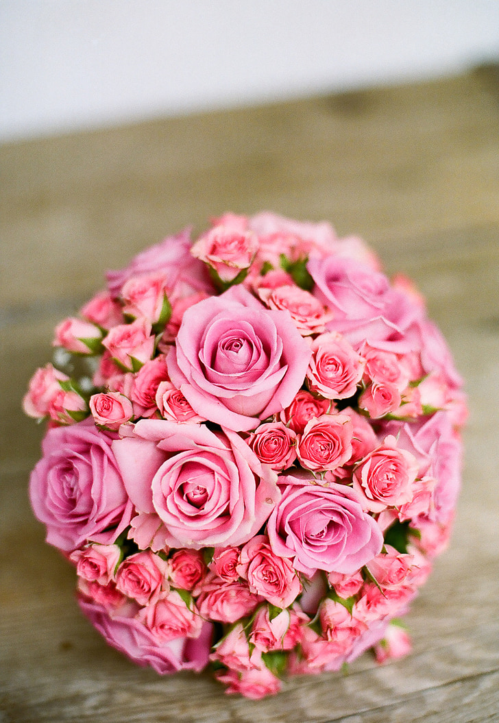bridal, bouquet, bride, bridal bouquet, flower, rose, rose - Flower