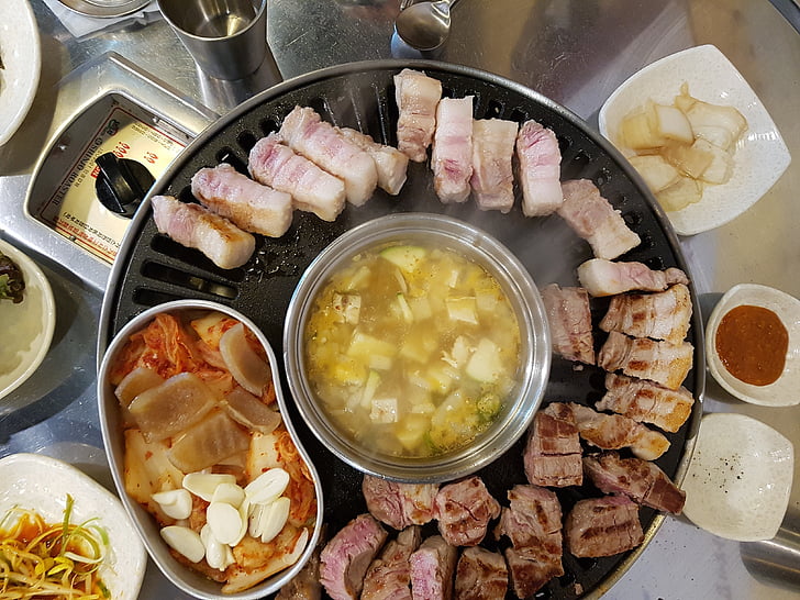 Κορεατικά, Μπάρμπεκιου, Κορεατικά μπάρμπεκιου, αγοράσει το λαιμό, τροφίμων, γεύμα, γκουρμέ