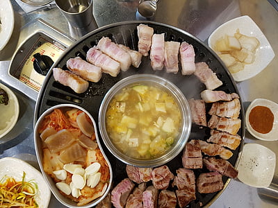 korea, BBQ, Bonnie bbq, ostaa kaulan, Ruoka, ateria, gourmet