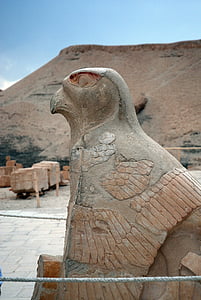 Egypt, Staroveké, Archeológia, Luxor, chrám kráľovnej Hatšepsut, pamiatky, stĺpce