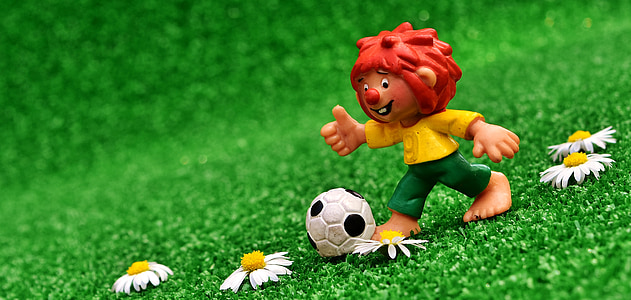 pumuckl, σχήμα, Χαριτωμένο, Ποδόσφαιρο, Αστείο, τα παιδιά, παιχνίδια