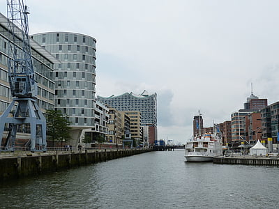 hamburg, hanseatic city, architecture, harbour city, city, building, modern