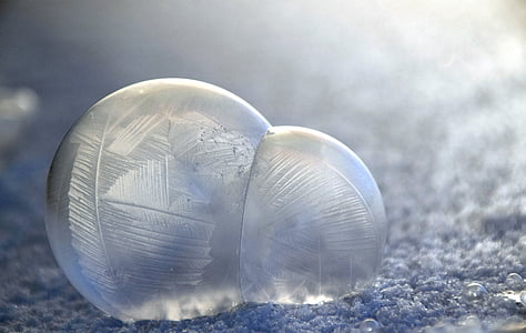 blow, soap bubbles, frosted, winter, blow-frosted, cold, beautiful
