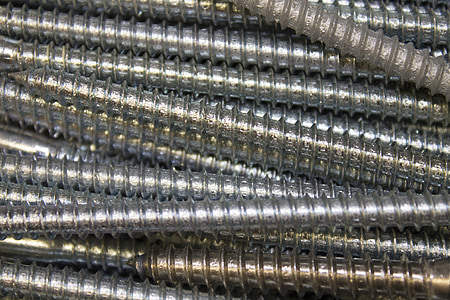 screw, metal, thread, hardware, metallic, steel, industrial
