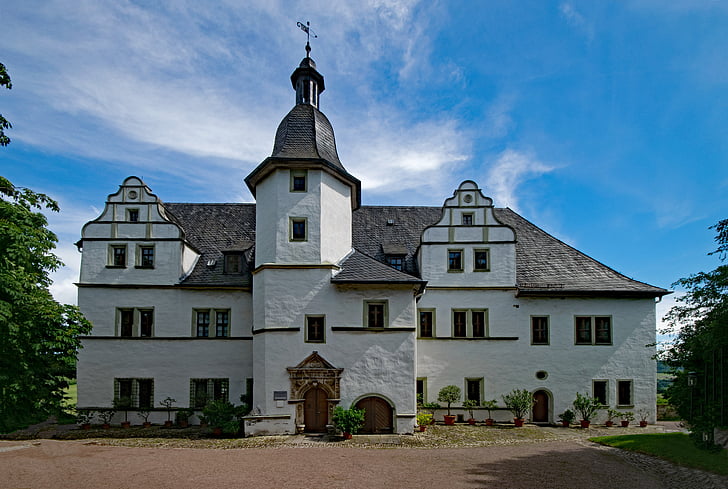 Castell renaixentista, Dornburg, Alemanya de Turíngia, Alemanya, antic edifici, llocs d'interès, cultura