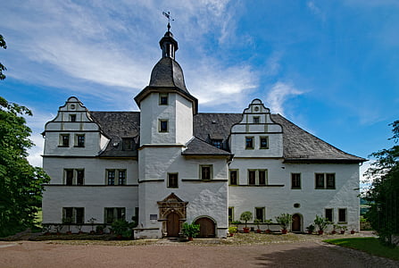 zamek renesansowy, Dornburg, Turyngia Niemcy, Niemcy, stary budynek, atrakcje turystyczne, kultury