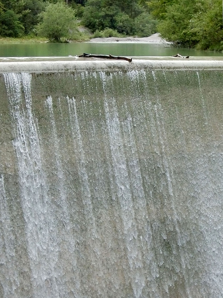 Weir, alimentazione dell'acqua, centrale elettrica, generazione di energia, Dam, fiume, energia