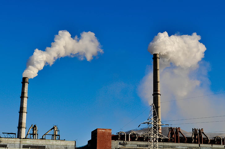 smoke, pipe, power plant, coal, electric, power, thermal