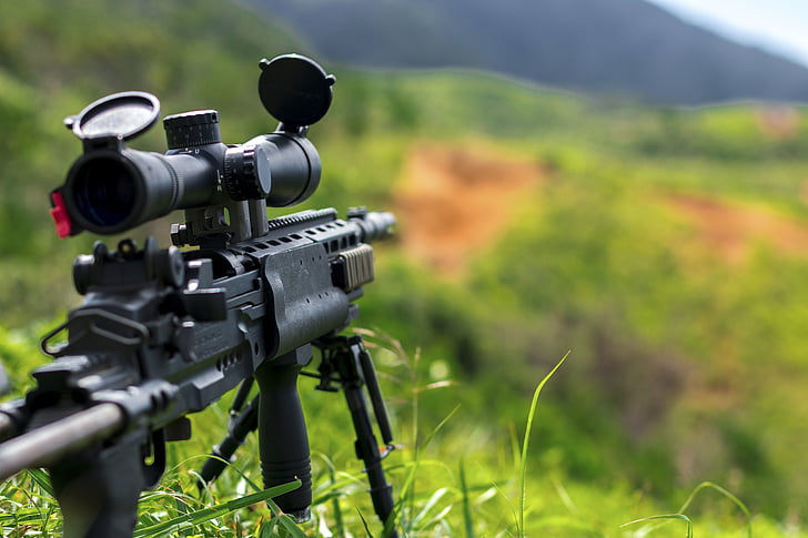 rifle, sniper, green, grass, bullet, war, army