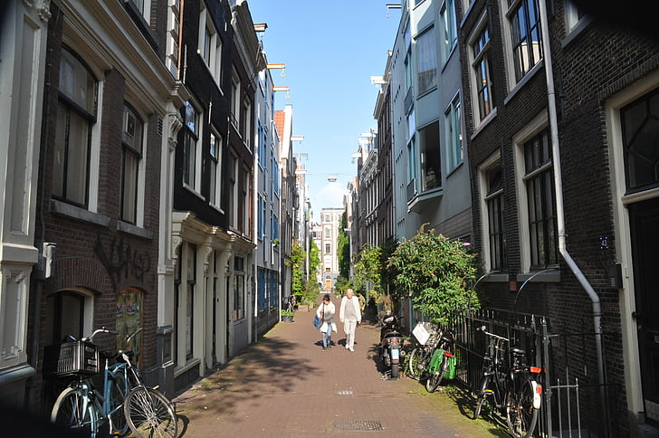 Amsterdam, kanály, Nizozemsko