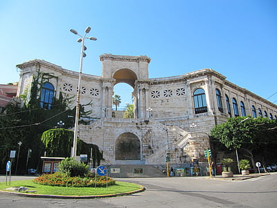 Bastionul san remy, Sardinia, Cagliari, oraşul vechi, clădire