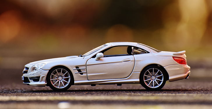 Mercedes Benz, SL 65 amg, weiß, Auto, Sport Auto, Modellauto, Modell