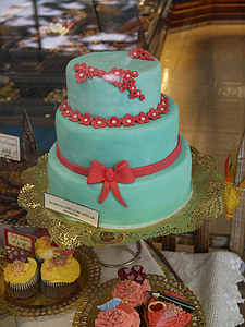 bolo, celebração, aniversário, festa, decoração, casamento, comemorar