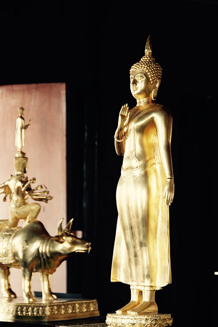 Bangkok, Buddha, aur, meditaţie, Budism, Thailanda, Asia