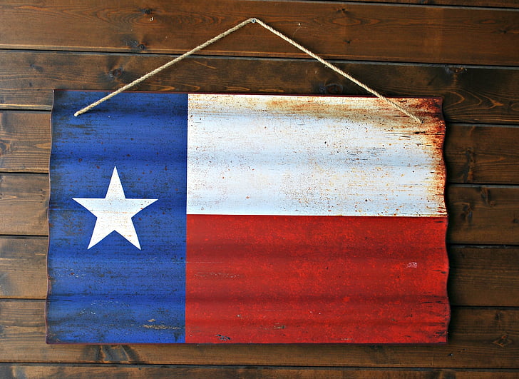bandiera, Bandierina del Texas, Texas, Star, stato, rosso, blu