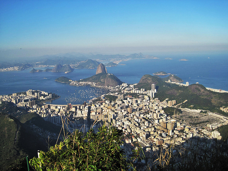 Rio de janeiro, vedere spre corcovado, Sugarloaf, Botafogo, uimitoare, punct de reper, Rio